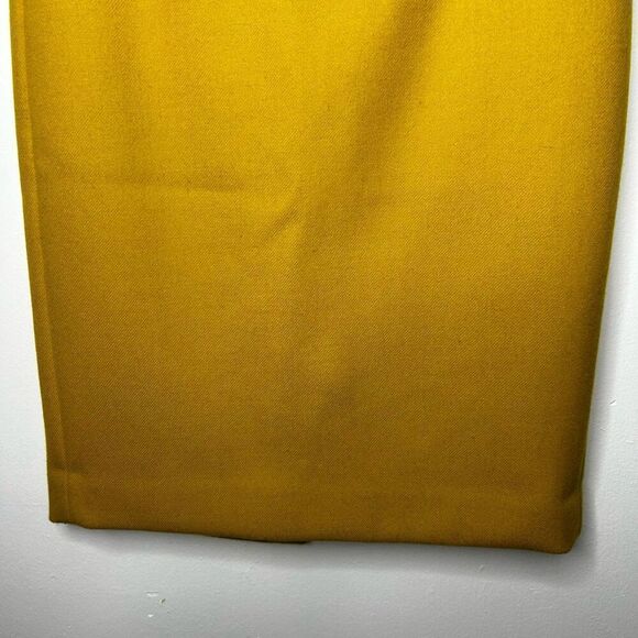 J. Crew Yellow No. 2 Pencil Skirt Size 2 Double-Surge Wool Academia Preppy - Picture 4 of 11